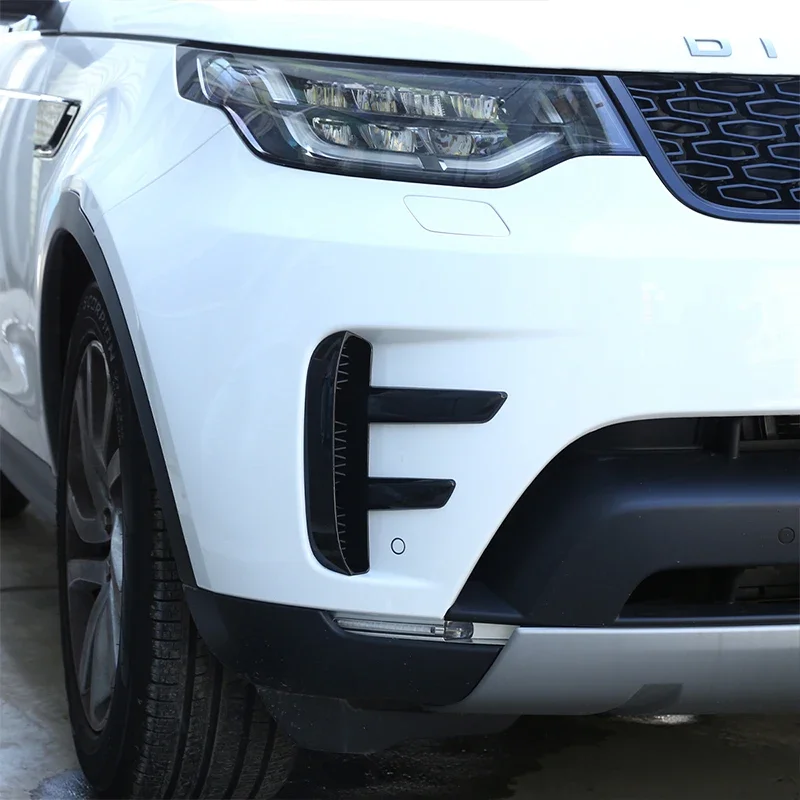 

Для Land Rover Discovery 5 LR5 L462 2017-2023 ABS черный автомобильный передний противотуманный фонарь рамка крышка накладка наклейка автомобильные аксессуары