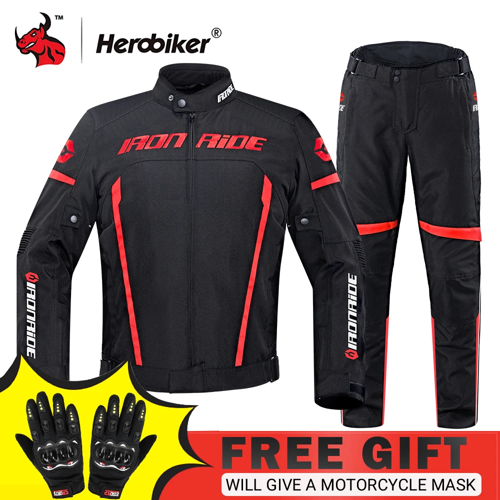 

Motorcycle Riding Jacket For Men Waterproof And Anti Fall Off-road Riding Jacket Riding Pants With Detachable Warm Lining