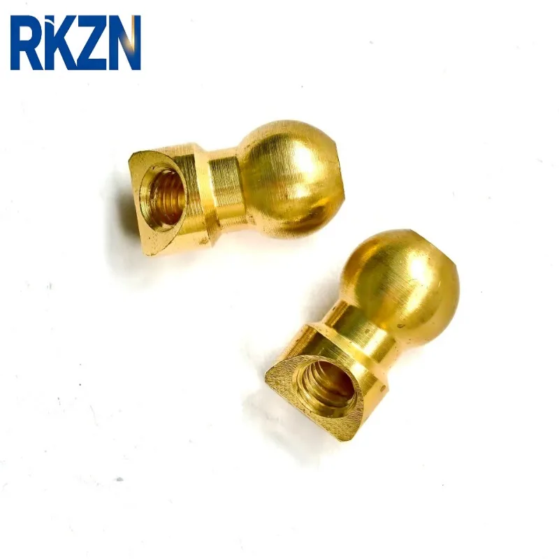 10 PCS Brass Ball Coolant Nozzle for CNC Lathe, Straight Extended Body Water Spray Nozzle for Liuxin Turret Tool Holder