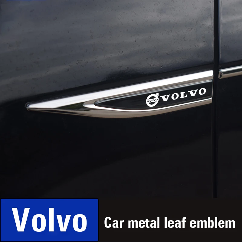 

Volvo metal stickers 2 pieces body decoration stickers for Volvo XC60 V50 V40 XC90 S60 S40 S80l V90 V60 EX90 S90 XC40 C40 S70