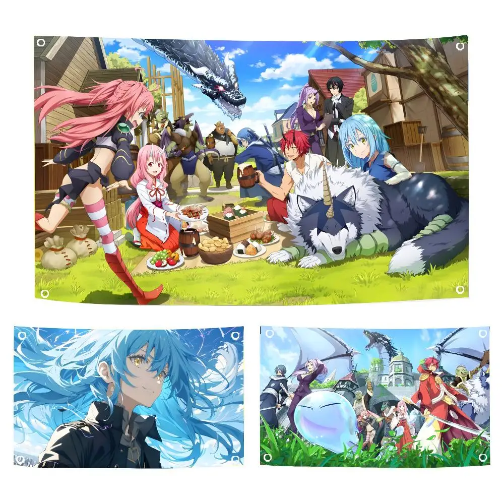 That Time I Got Reincarnated As A Slime Flags Durable Outdoor Indoor Festive Decoration Classic Design Wall Room Banner