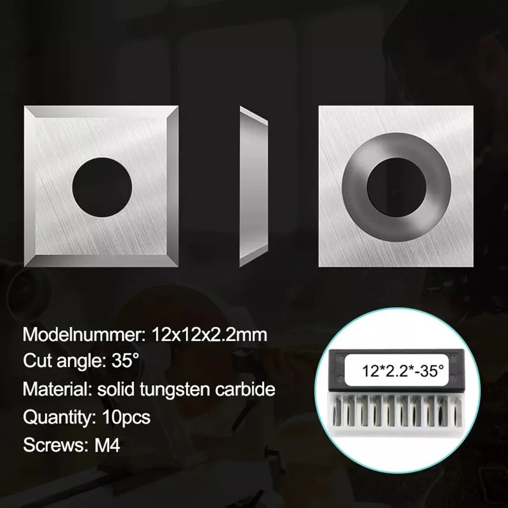 Effortless Performance with These Square Carbide Insert Blades Ten Pieces per Pack Dimensions 12 x 12 x 2 2 mm