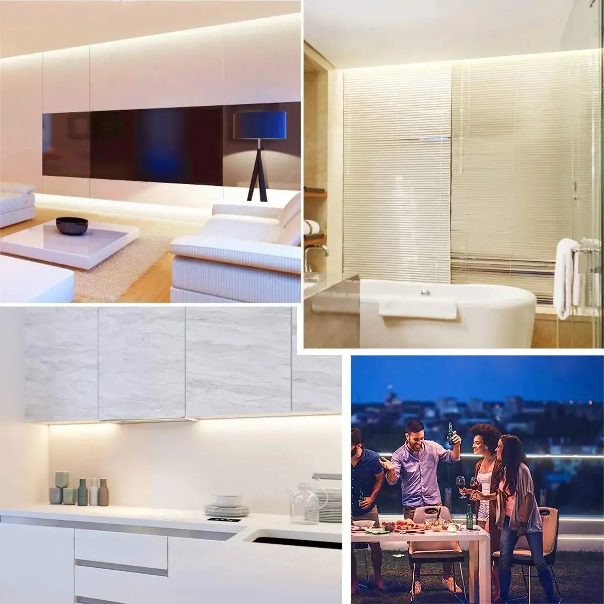 5V USB SMD2835 Flexible LED Tape Strip Touch Sensor Dimmer Self Adhesive Lamp For Kitchen Cabinet Stair DIY Decor Lighting