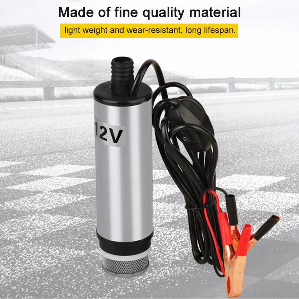 

12Volt Self Priming Submersible Oil Pump Small Electric Water Oil Transfer Refueling Submersible Pump Portable Oil Pump For Car
