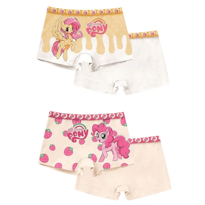 My Little Pony Twilight Sparkle Fluttershy Rainbow Dash Cartoon Cute Children\'s Underwear Kawaii Girls Breathable Boxer Briefs