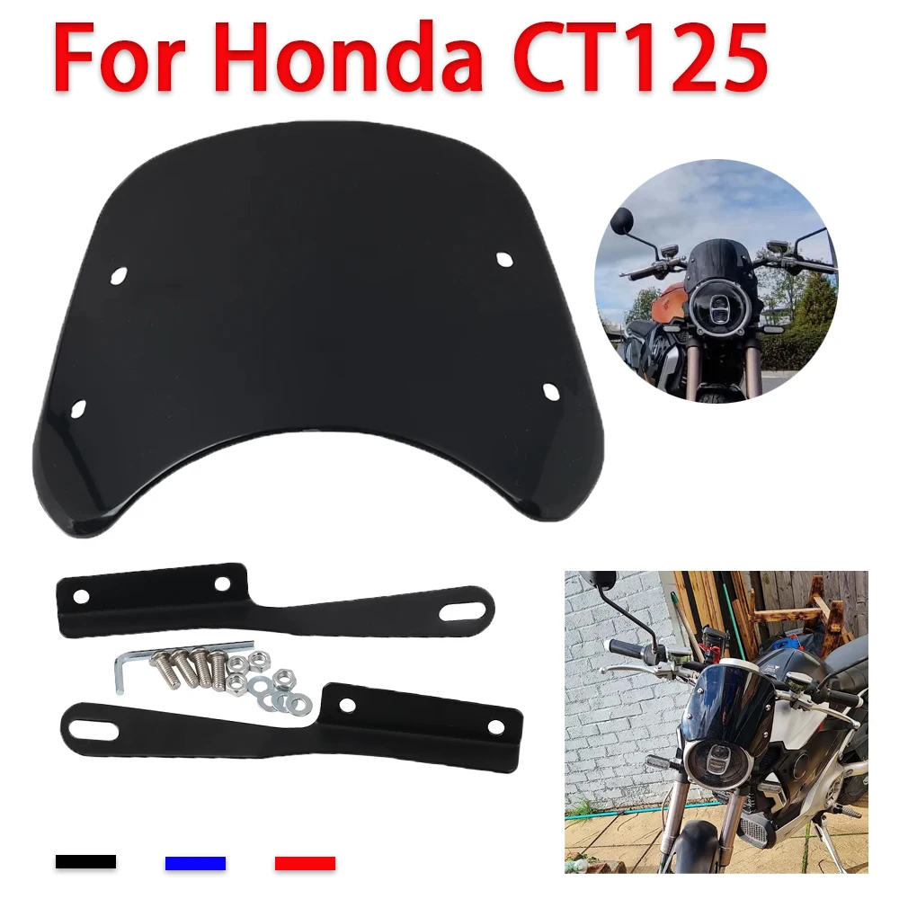 

Retro Windshield Windscreen Wind Screen Deflector Wind Shield Guard For Honda CT125 CT 125 Trail Trail125 Hunter CT150 Parts