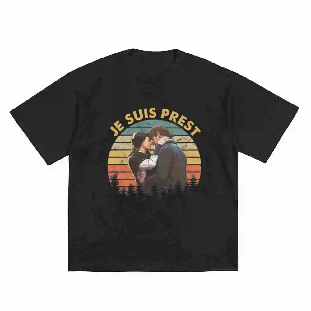 Je Suis Prest Outlander Vintage Fan Short Sleeve Tee 100% Cotton T-Shirt
