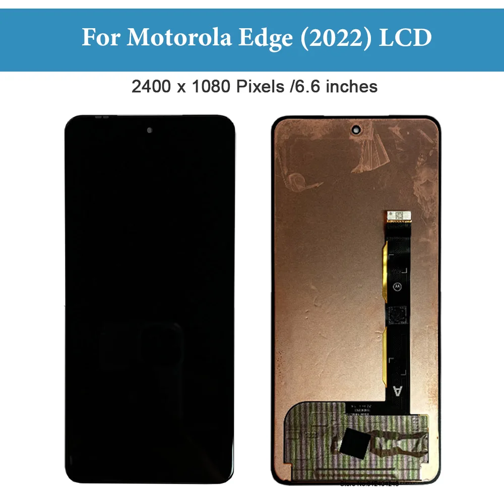 6.6'' Original LCD Screen For Motorola Edge (2022) LCD Display Touch Screen Digitizer Full Assembly For Moto Edge 2022 Replace