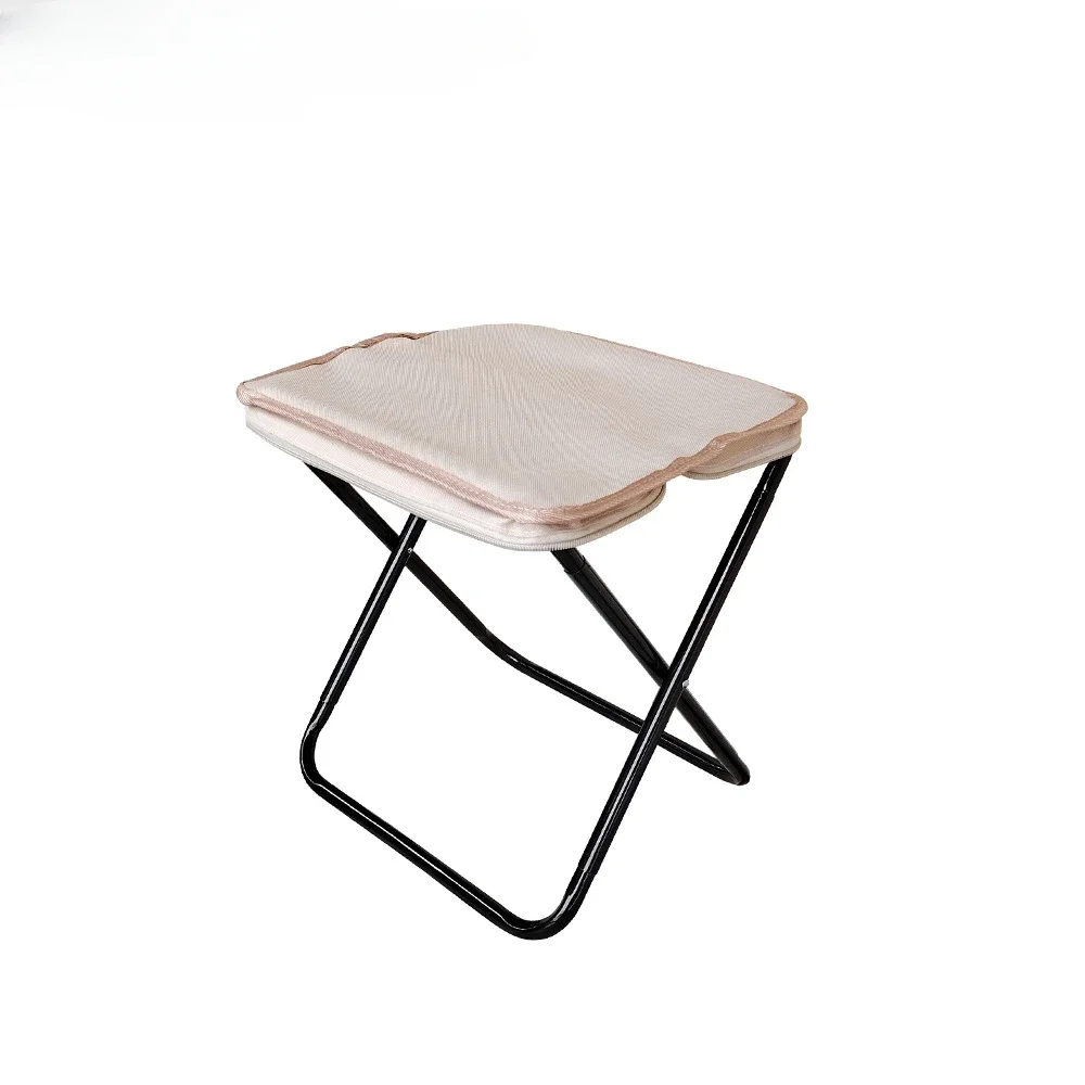 Outdoor portable fully folding large folding chair camping spring outing small stool with its own storage manufacturer wholesale