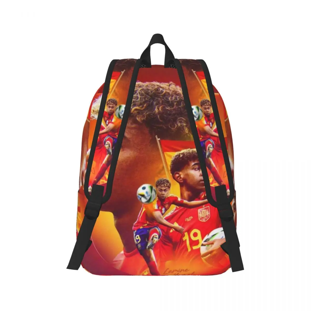 Lamine Y-Yamal Fashionable and avant-garde, fully printed, comfortable student backpack for carrying.