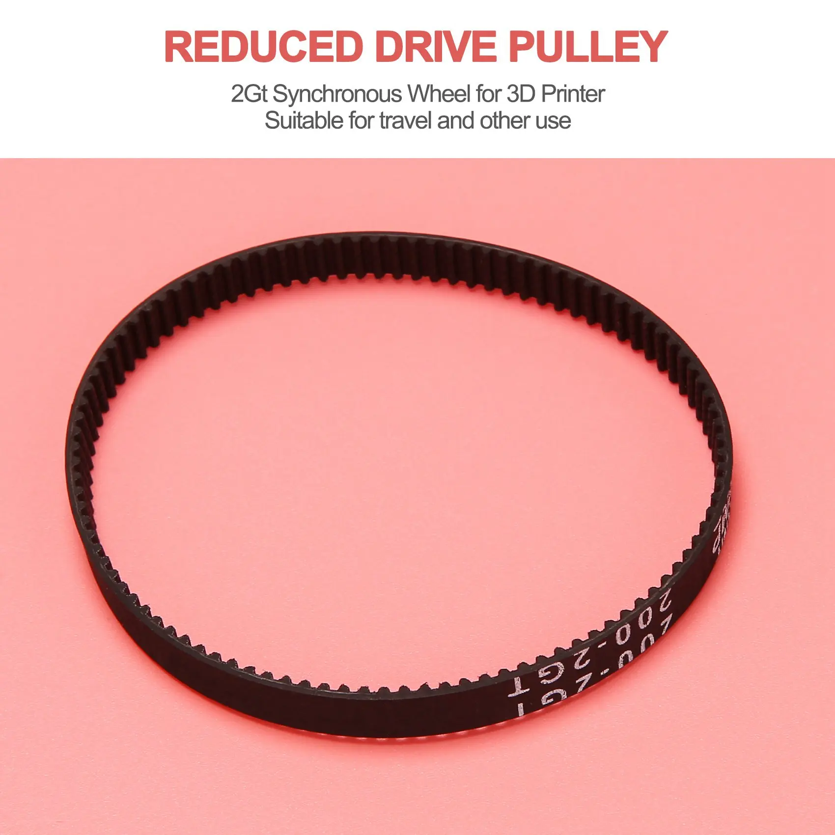 

Синхронный шкив AY14-2Gt с передаточным числом 1:3, ременной приводной шкив для 3D-принтера - 200x8x8 мм