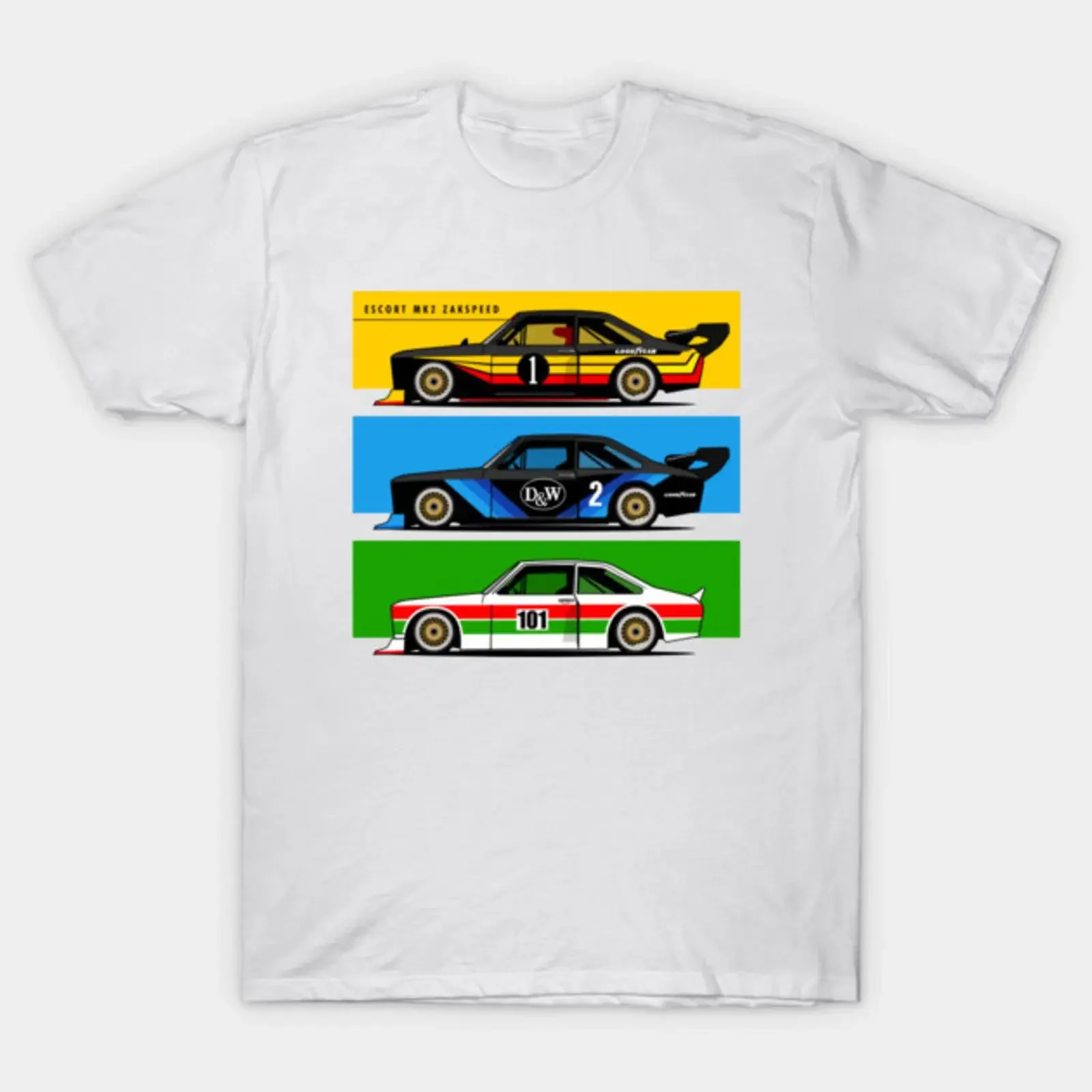 Escort mk2 zakspeed T Shirt vintage Washed Versatile Top For Everyday Wear Stretched Stylish designer clothes Soft homme