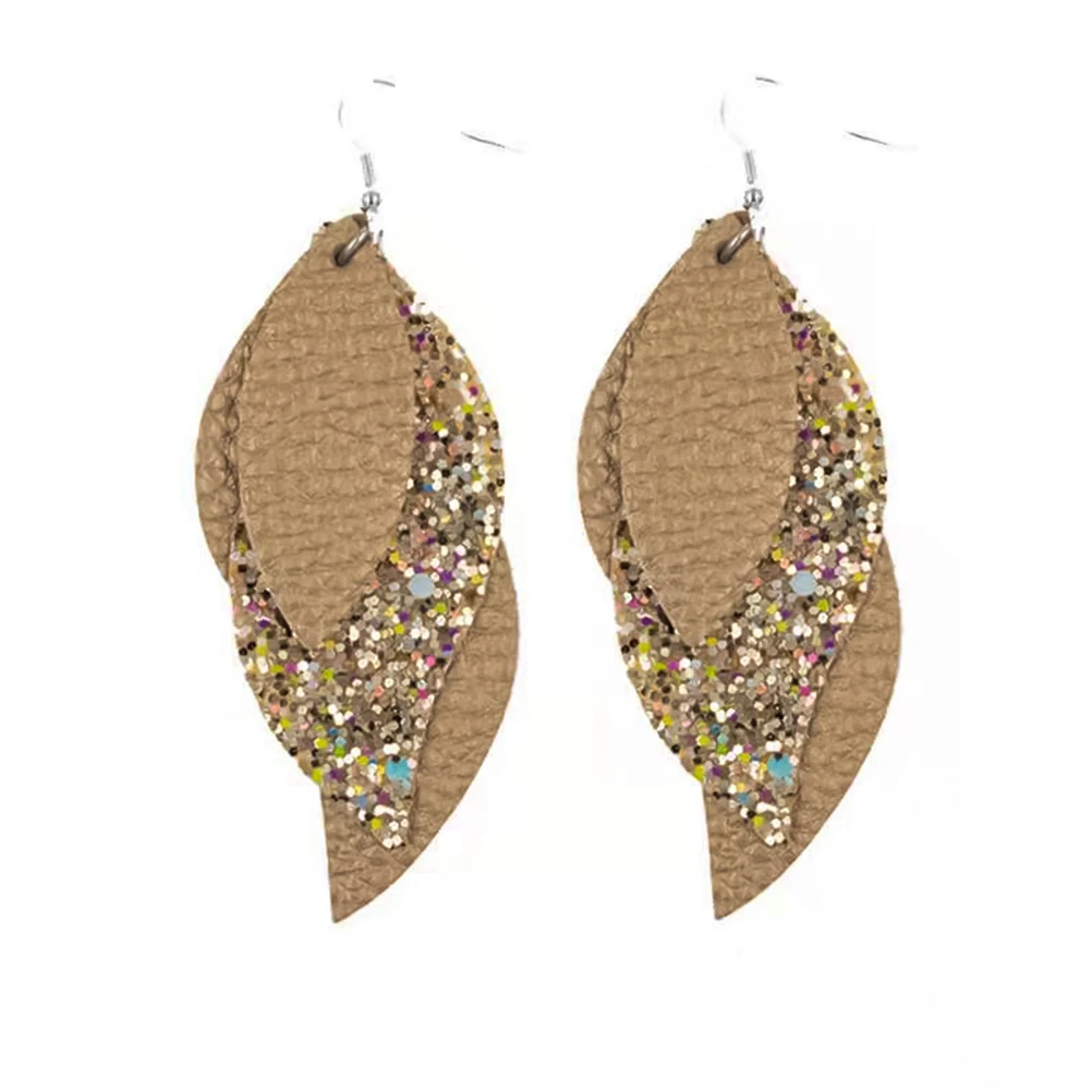 

5 Pairs Earrings Leaf Shape Earring Lightweight Durable Shape Woman Fashionable Decoration Earring Gifts