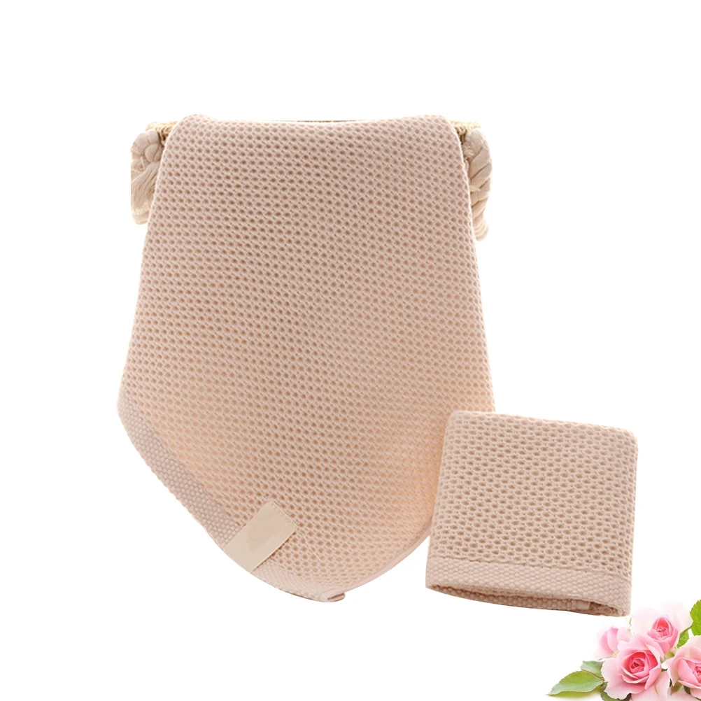 

32X32Cm Pure Cotton Waffle Weave Towel Ultra Absorbent Soft Lightweight Face Bath Towels For Home Hotel Barber Shop Beige