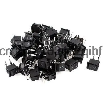 

AC 250V 6A AC 125V 10A 4 Terminal DPST 2 Positions Rocker Switch Black 50 Pieces