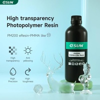 eSUN Resin For 3D Printer UV Clear PMMA-Like Resin High Transparent Photopolymer Liquid PM200 Resin 405nm Anti-Yellowing 500G