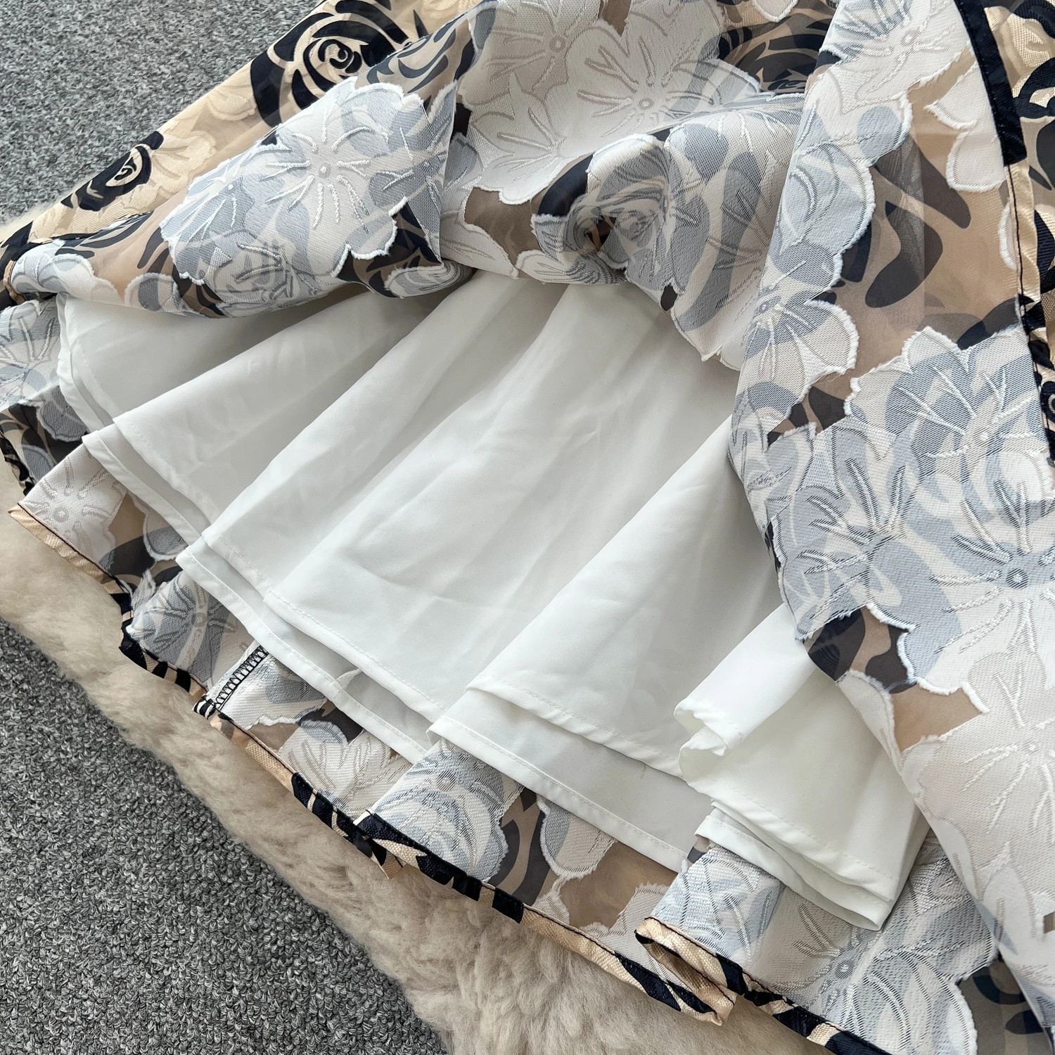 Chic vintage Stampa impiombata Elegante fata moda coreana Boho Sundress abbigliamento donna