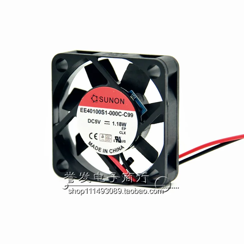 새로운 정품 EE40100S1-000C-C99 DC5V 1.18W 4010 40x40x10mm 냉각 팬 라디에이터