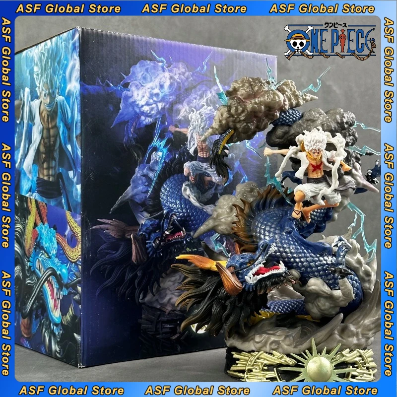 

23cm ONE PIECE Anime Figure Kaidou Monkey D Luffy Figure Action Figurines PVC Model Satute Anime Collect Kawaii Doll Gift Toys