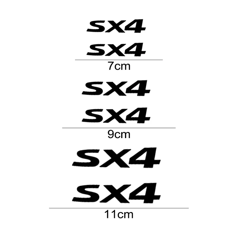 Auto Caliper Refitting Sticker for Suzuki SX4 Logo Swift IGNIS Alto Jimny Baleno Samurai Grand Vitara Wheel Brake Decoration