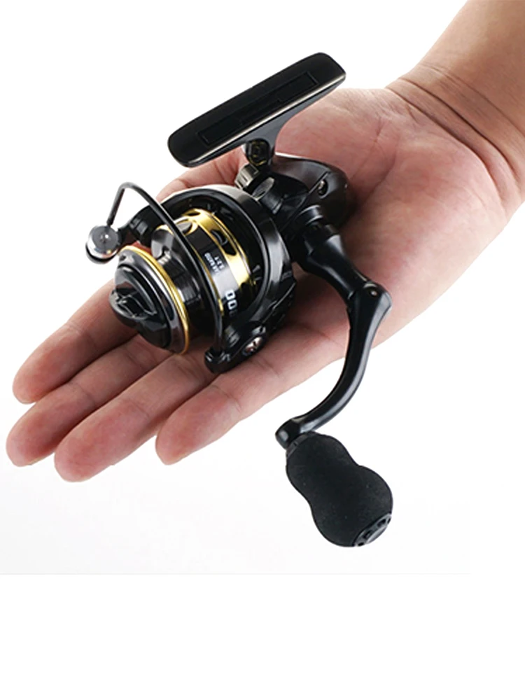 ZP 500/800 Series EVA Grip Ultra Lightweight Fishing Reel 13+1BB High Speed Gear Ratio 5.2:1 Mini Spinning Reel Metal Line Cup