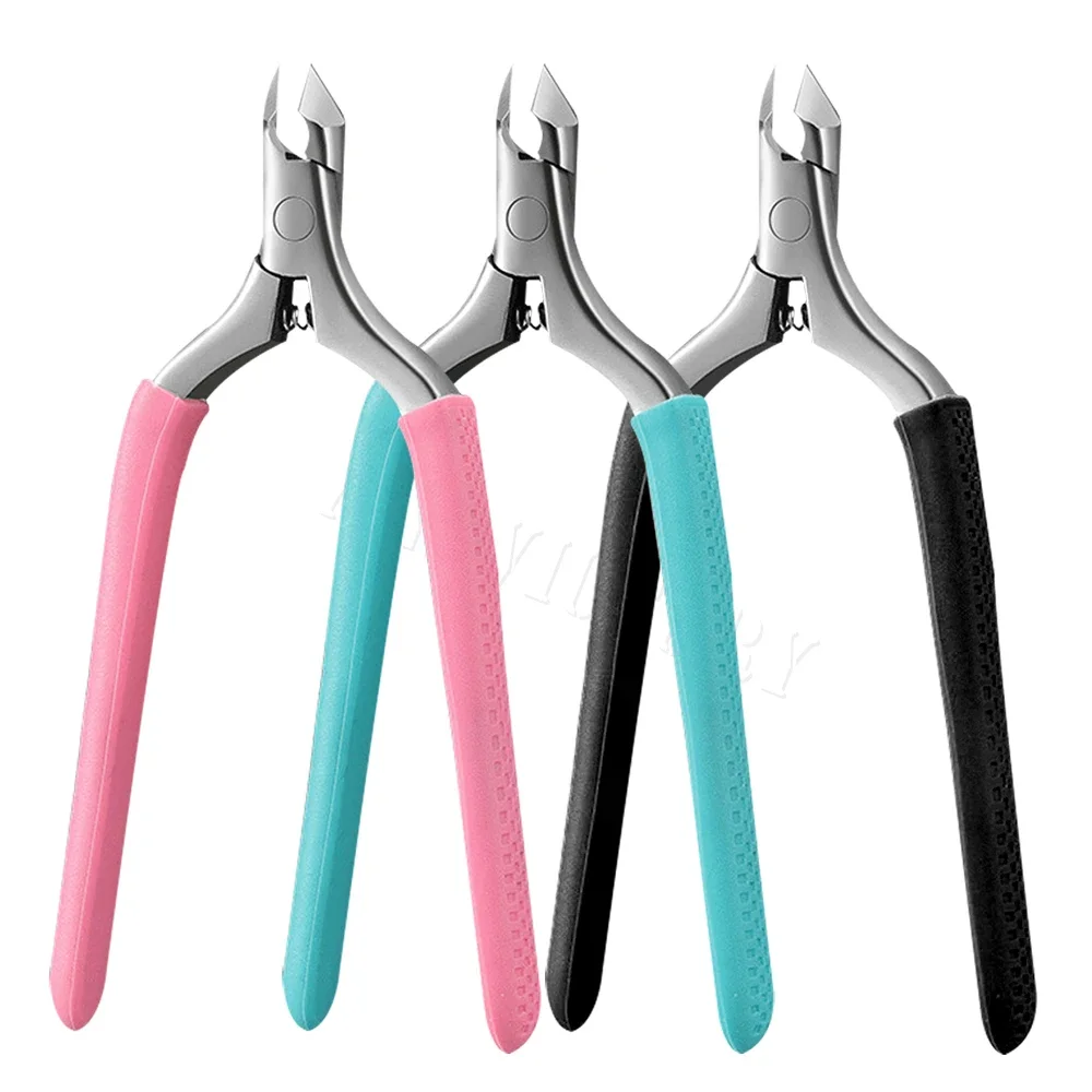 1개 큐티클 니퍼 스테인리스 스틸 손톱 각질 제거 가위 큐티클 커터 트리머 리무버 매니큐어 페디큐어 클리퍼 도구