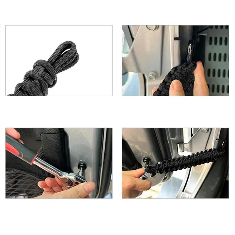 Door Limit Strap Braided Auto Door Limiting Strap Reserved Hole Design Door Limiting Tool For Various Models Of Off-Road Cars