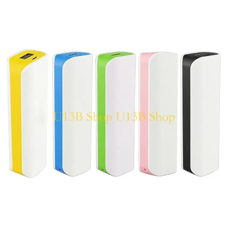 u13b شاحن بطارية الشاحن محمولة DIY Box USB MicroUSB DC5V 1A حالة شحن محمولة لـ 1pcx 18650 Weldless