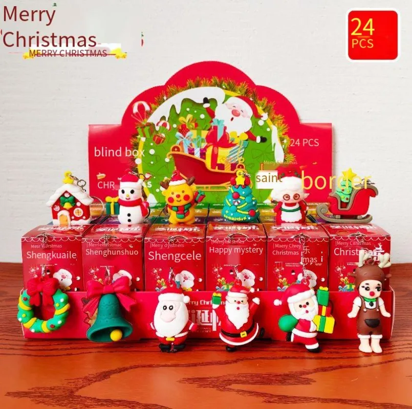 

Рождественская музыкальная слепая шкатулка с отверстиями, роскошный новый день защиты детей, онлайн-знаменитости, мультфильм, детский сад, киоск, игрушки, поиск веселья. Слепые коробки