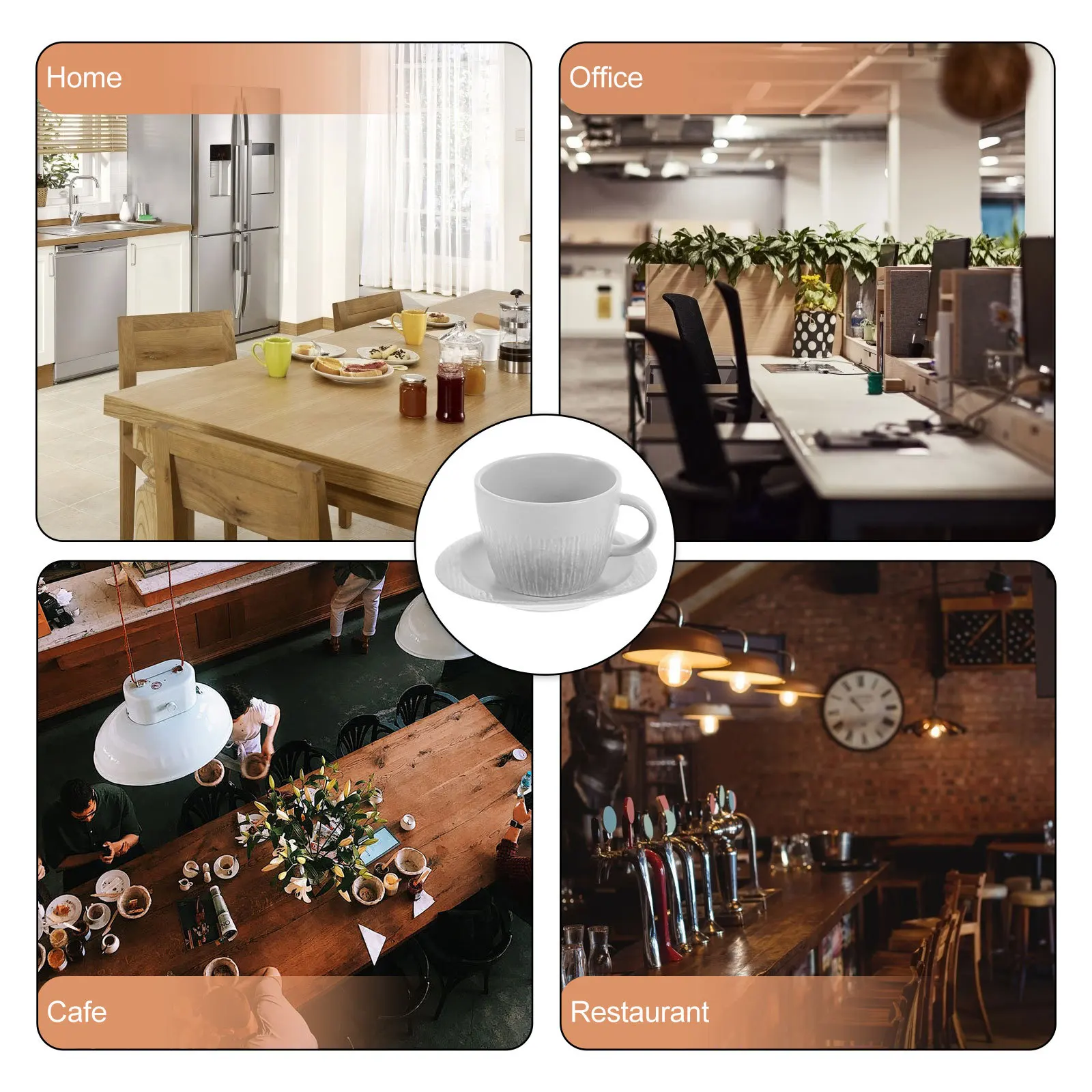 

1Set Ceramic Coffee Mug Exquisite Milk Cup Long Term Use Versatile Gift Idea for Family Friends Co Workers