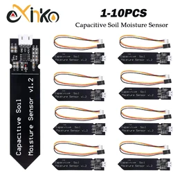 5/10pcs Capacitive Soil Moisture Sensor Corrosion Resistant for Arduino Moisture Detection Garden Watering DIY