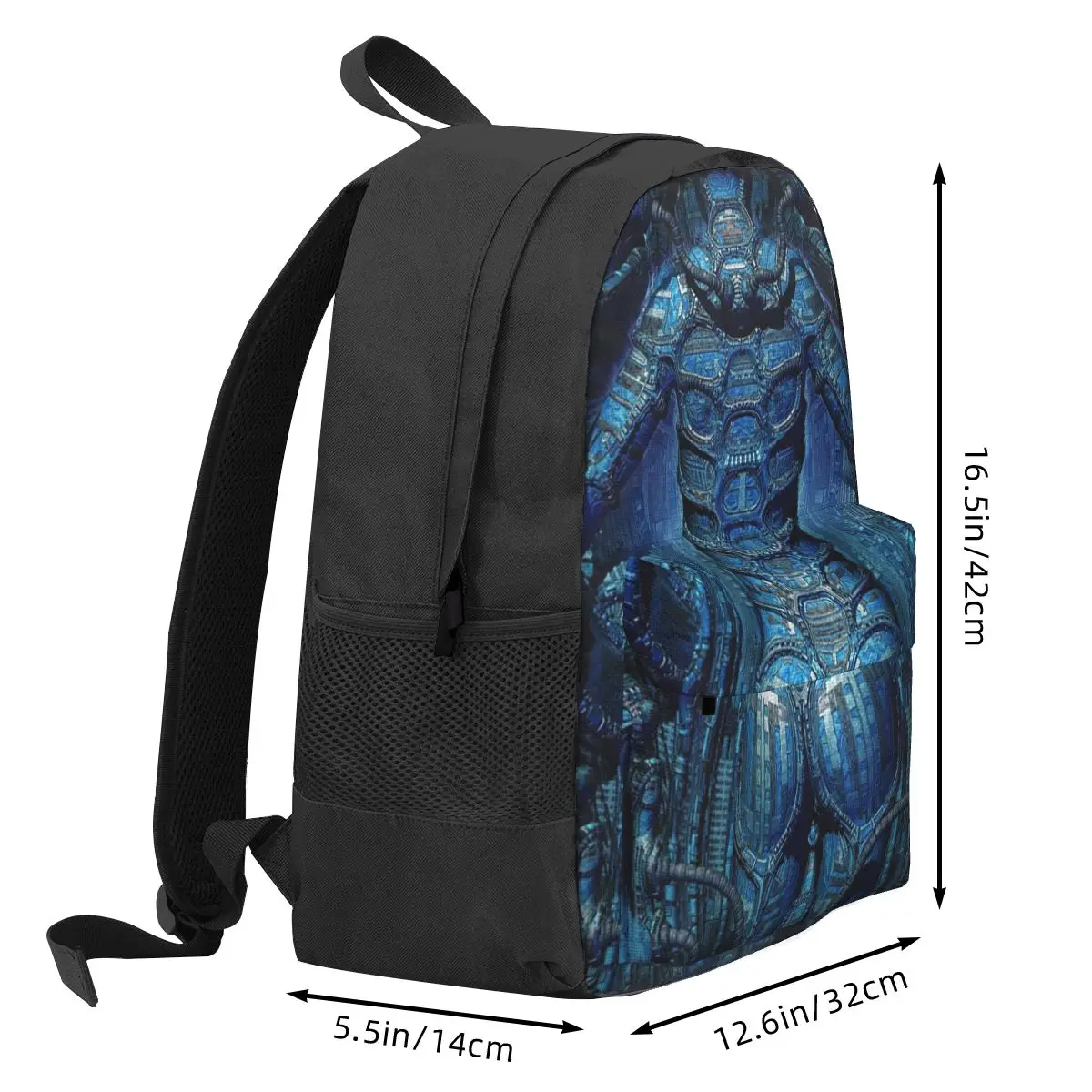 Blue Lady - Biomechanic Fantasy 3D Backpack Hot Sale Daypack Large Capacity BookBag School Bag Shoulder Bags for Men Women