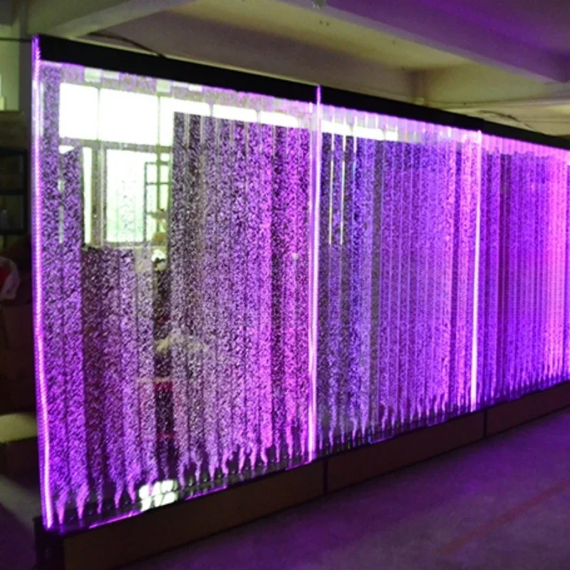 Large screen bubble wall water curtain fish tank decoration porch creative water feature wine cabinet water curtain