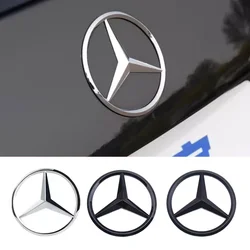 1pcs 90mm ABS Car Rear Badge Sticker Trunk Emblem Decal For Mercedes Benz A B C E S class GLA GLC CLA GLK GLE W204 W205 W212