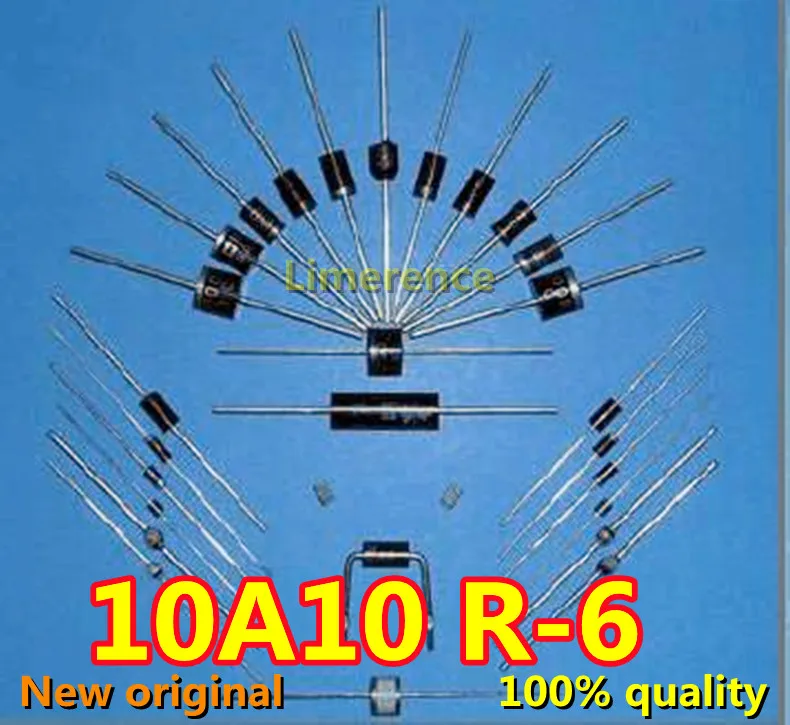 10PCS 6A10 10A10 20A10 6A 10A 20A/1200V charging rectifier diode R-6