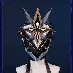 Genshin Impact The Captain Cosplay Costume Mask Eleven Fatui Harbingers Natlan Halloween for Women Men Accessorie Weapon Prop