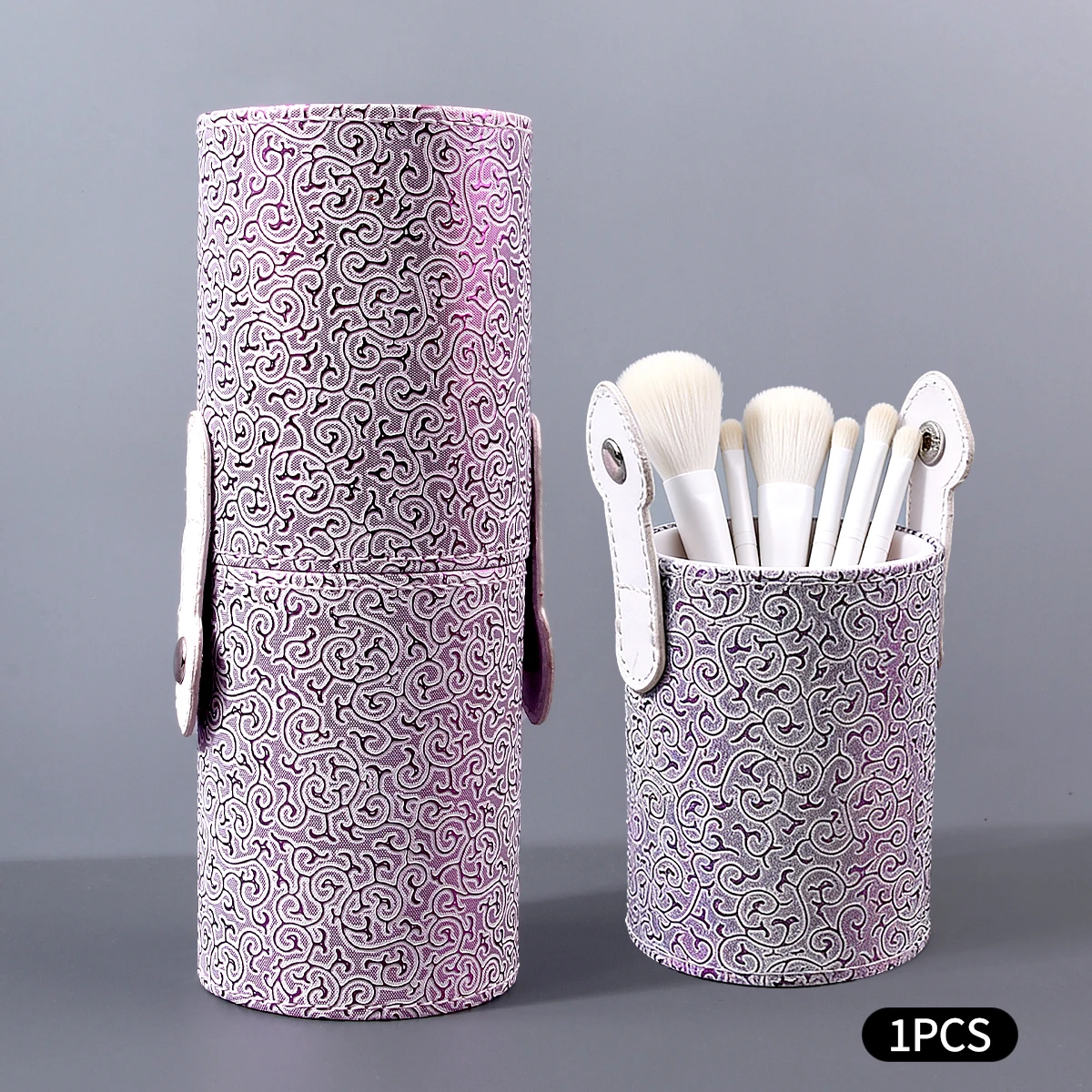 Hot Sale 1PCS  Vintage Purple Makeup Brush Cosmetic Organizer for Home & Travel for Cosmetic Brushes Makeup Brush Holder Portabl