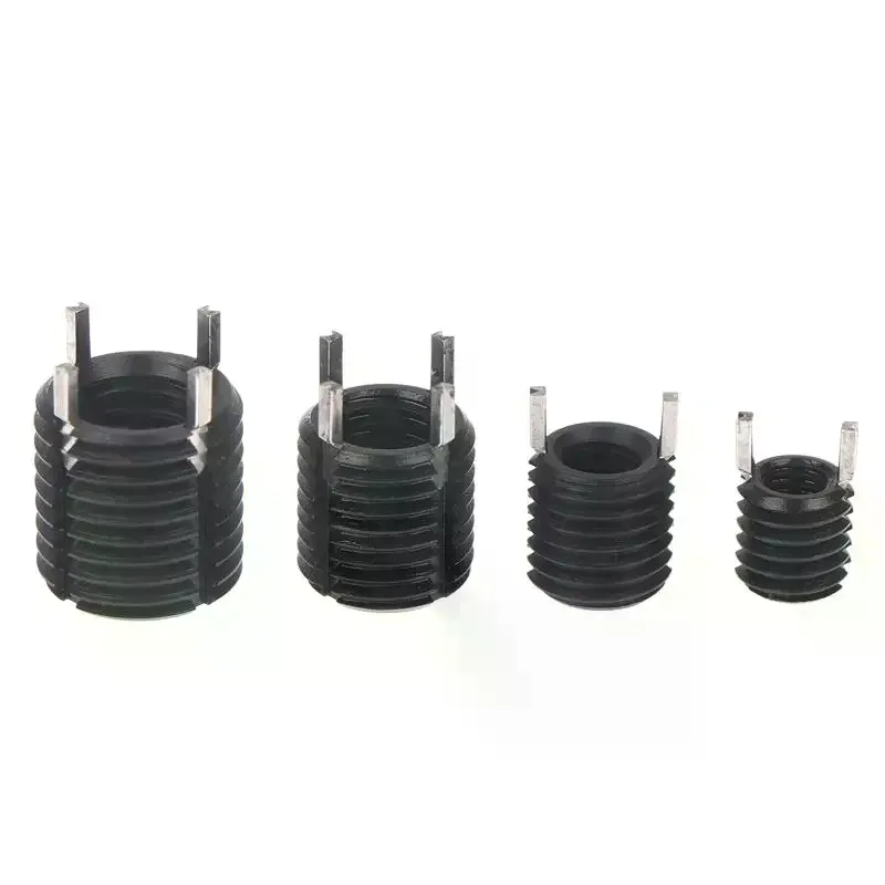 5pcs M8-M14 Keylock Wire Thread Insert ,Helicoil Nut Black Carbon Steel Key-locking Thread Repair Inserts