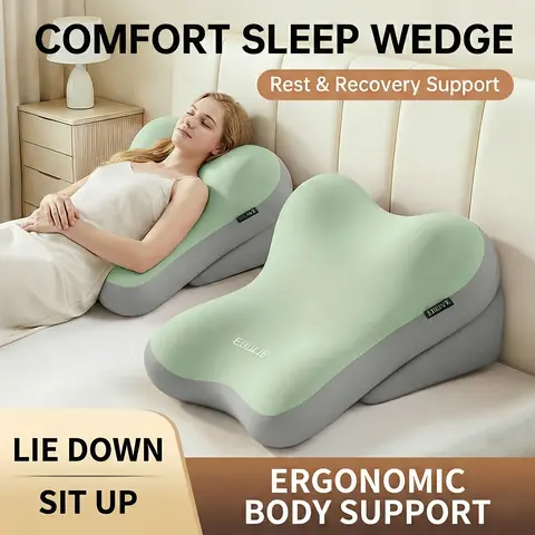 Adjustable Angle Back Support Cushion Ergonomic Spine Protector Lumbar Support Bed Sofa Pillow Home Accessories Gift