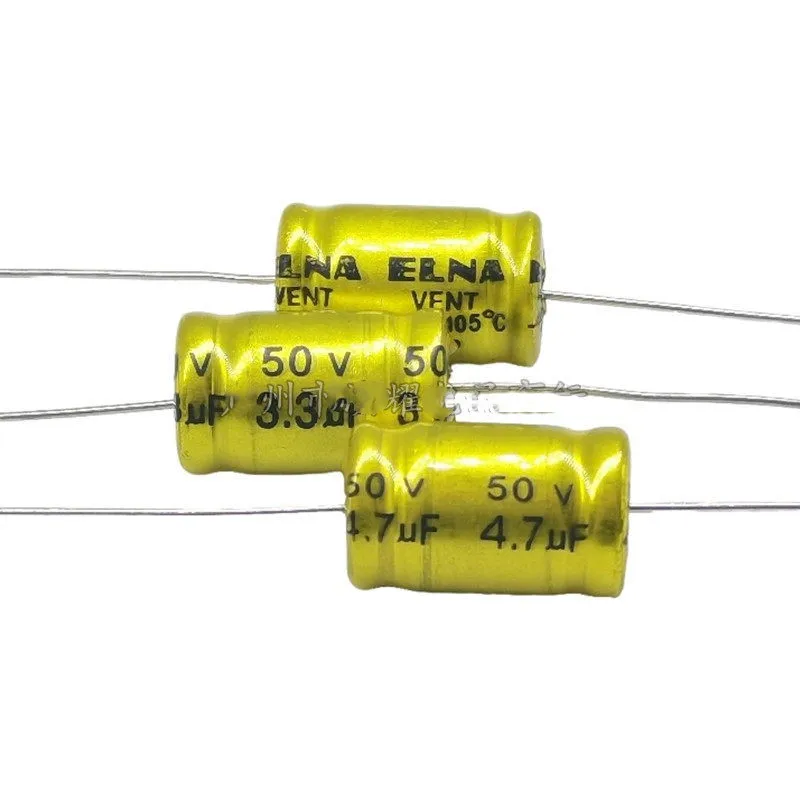 10-20PCS Mid‑High Frequency Non‑Polar Aluminum Electrolytic Capacitor NP Non‑Polar 50V 2.2μF/3.3μF/4.7μF 10*17 Horizontal Type