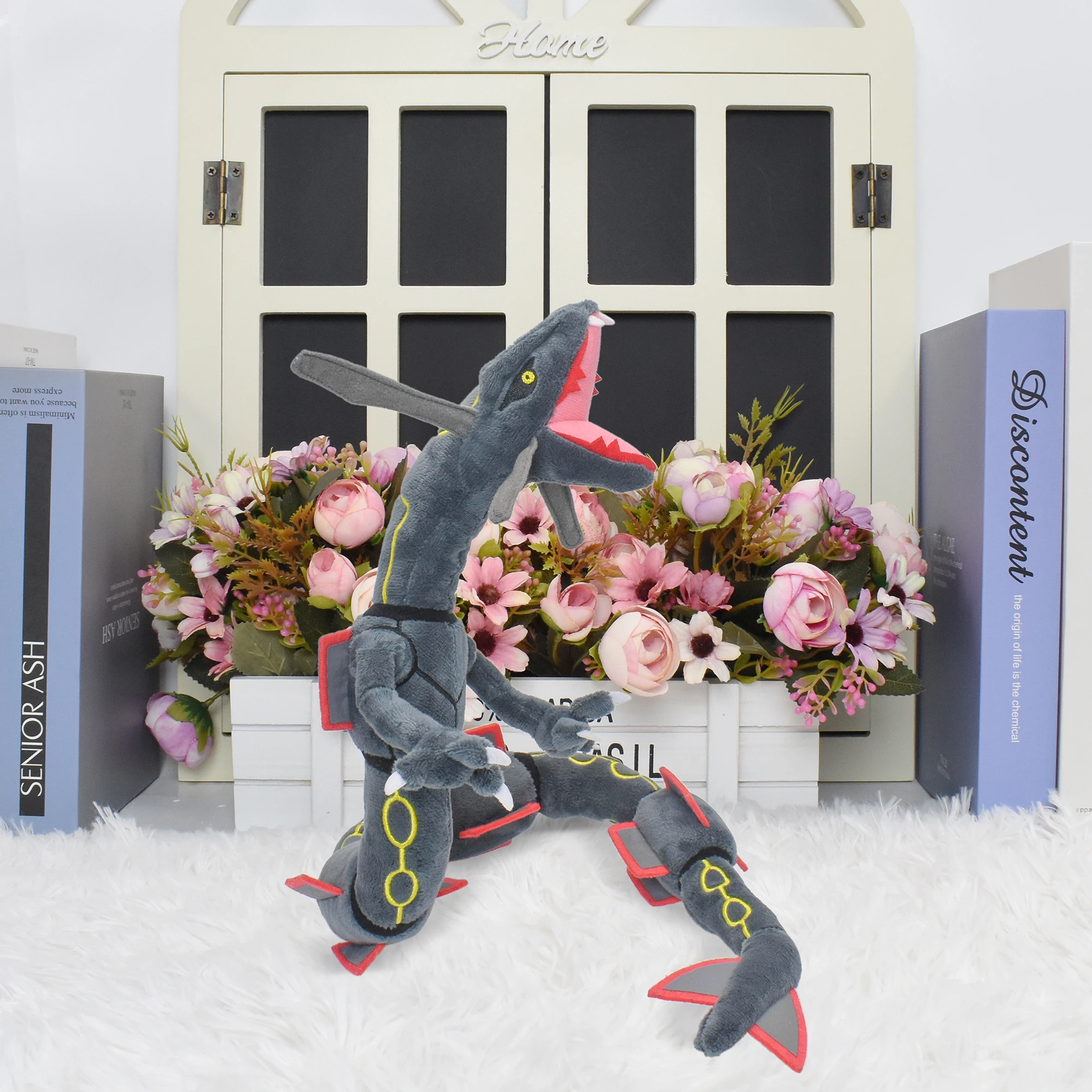 Charizard Mega Charizard X Plüschtiere Glänzende Rayquaza-Kollektion Glänzender Gyarados Weiche Cartoon Niedliche Anime-Puppe Kindergeburtstagsgeschenke – Detail 2