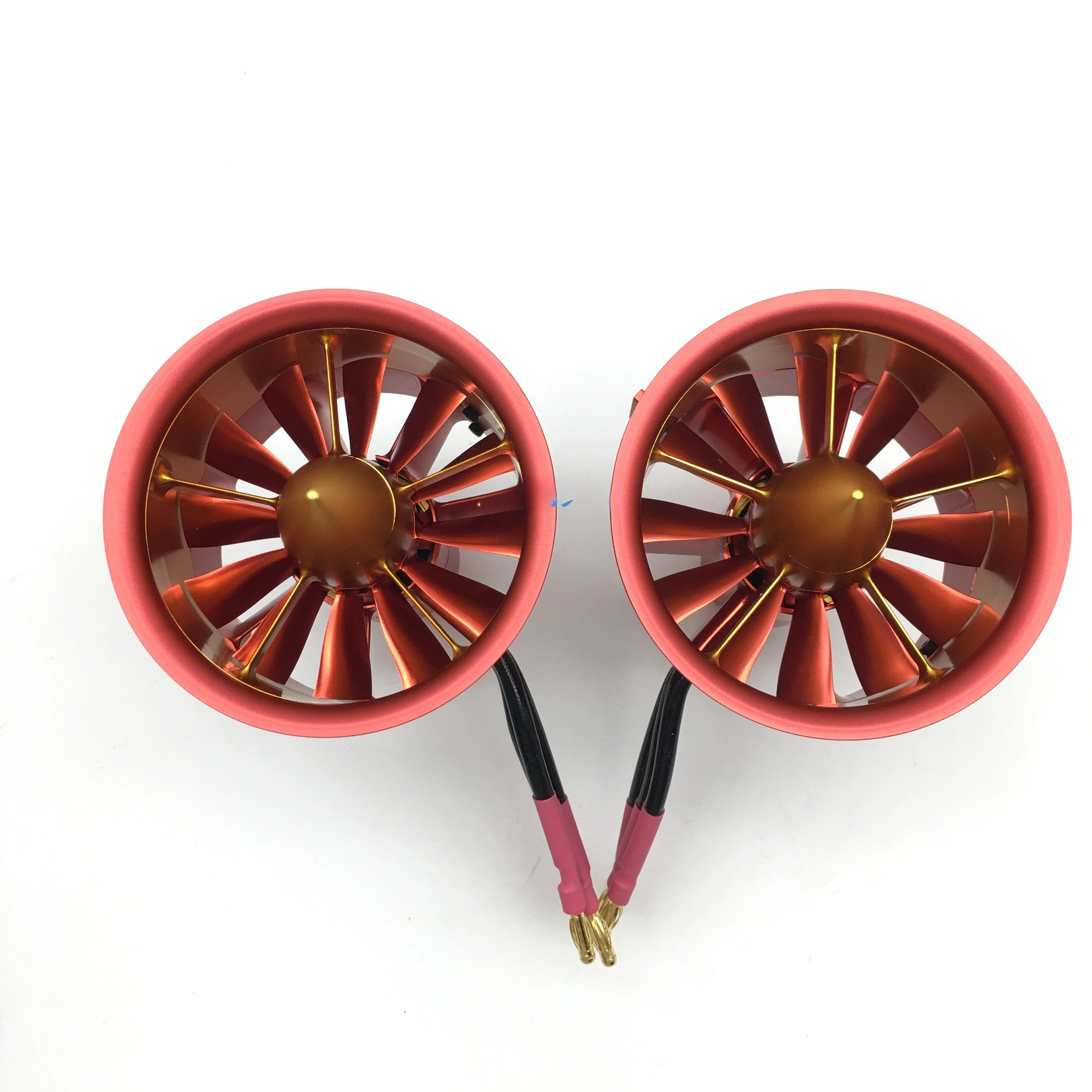 90mm Full Metal Brute Force Fan Forward and Reverse Propeller Set 12 Blade EDF Fixed Wing Fighter Power