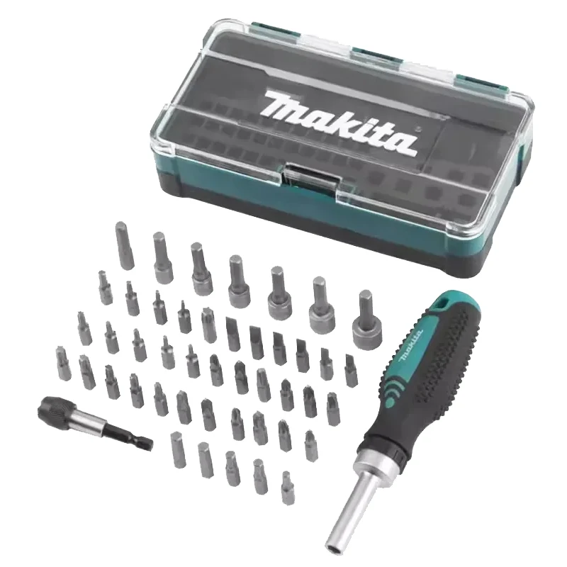 Makita B-36170 RATCHET & Bit-Set 47Pcs Ratchet Wrench Screwdriver Drill Bit Hard Shell Suit Carpentry Hand Tools