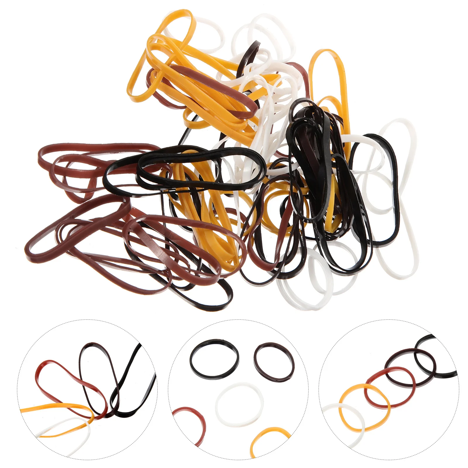 

1 Set Of High Elasticity Ropes Disposable Small Ties For Women Elastic Hair Bands Styling Tools Mini Rubber Bands For