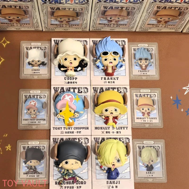 Original One Piece Chopper Dress-Up 3d Fridge Magnet Blind Box Collectible Cute Ornament Display Set Toys Gifts