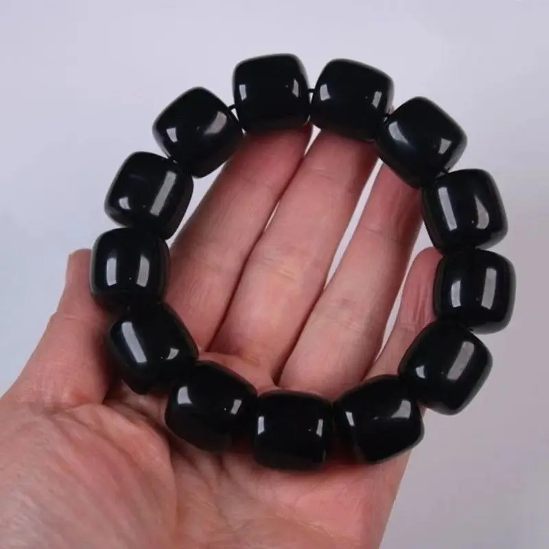 Natural Tibetan Old Yak Bead , Black Horn Buddhist , Unisex Bracelet, 108 , Handheld Prayer Beads Accesso