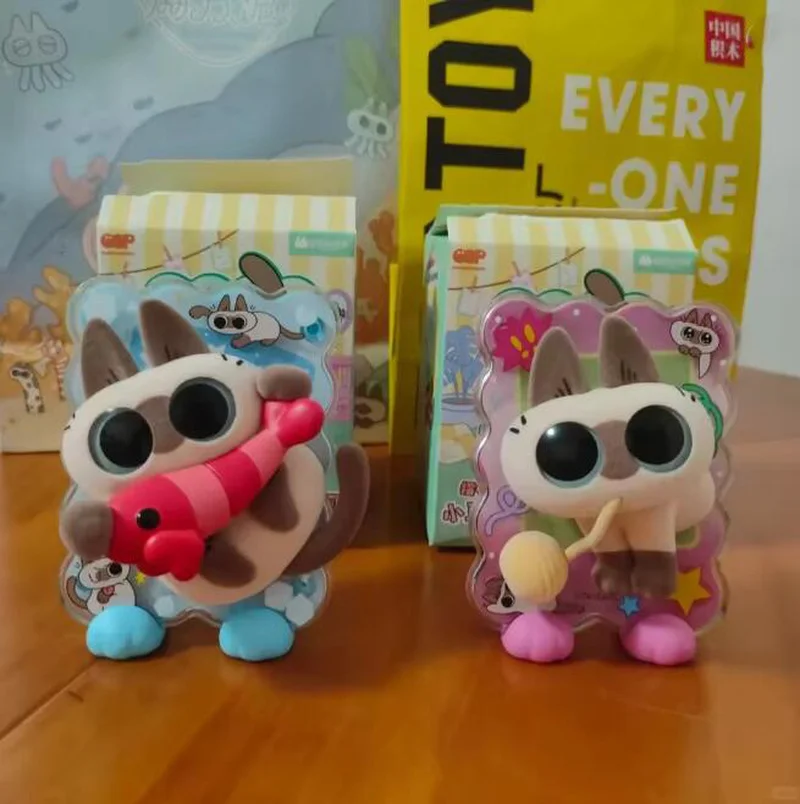 Оригинальная слепая коробка Azukisan A Moment Of Healing Series, полутрехмерные магниты на холодильник, кавайный кот, стиль, аниме-модель Fiugre