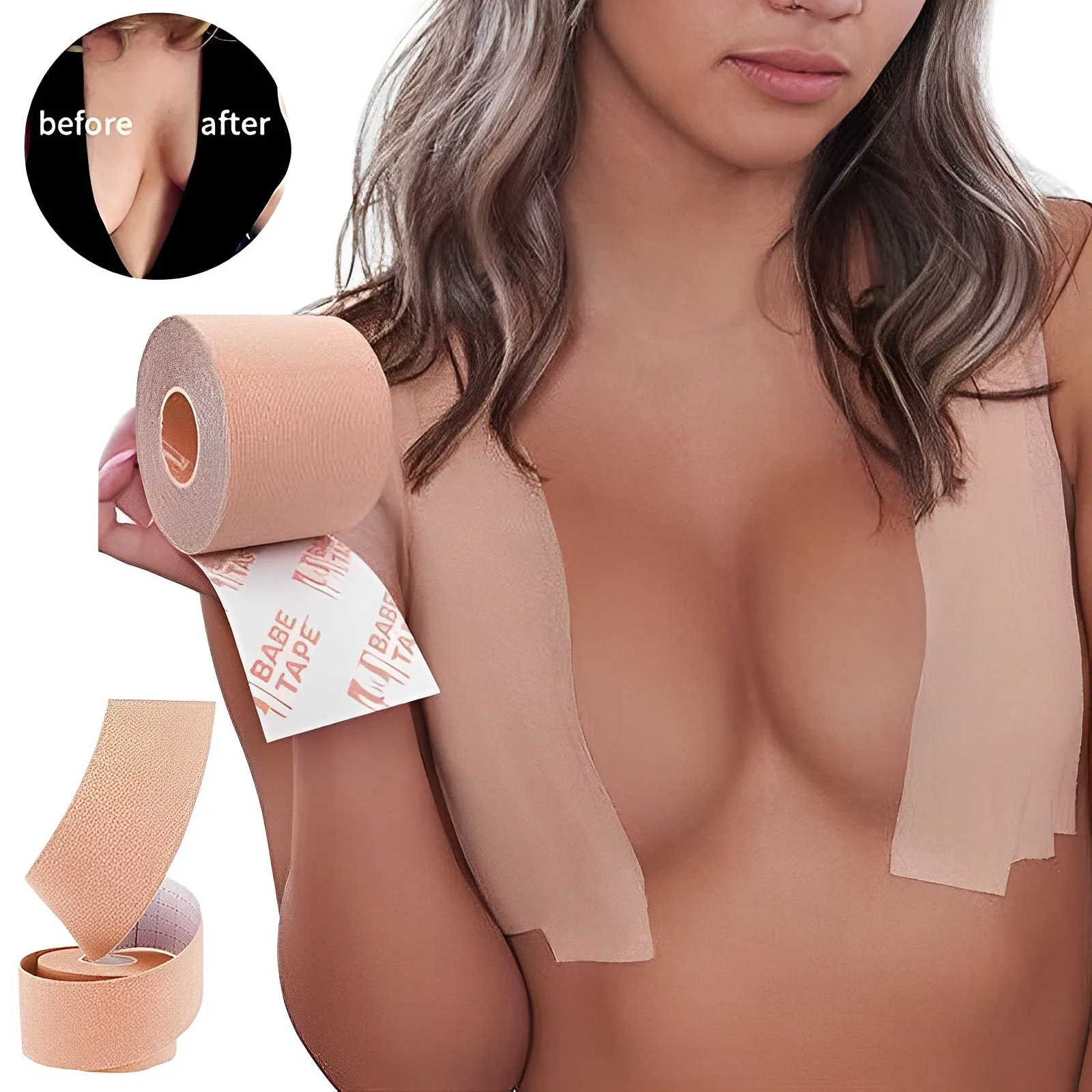 

Free to Cut Anti-Exposure Stickers Force Cloth Lifting Roll Chest Tape Large Chest and Breast Stickers Chest Lifting Stickers