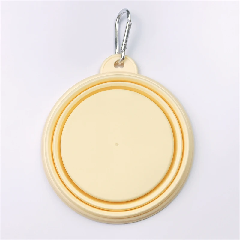 Portable Folding Silicone Pet Water Bowl Outdoor Travel Food Dish Lightweight Design for Puppy Kitten Feeding Drinking Gadget view 5