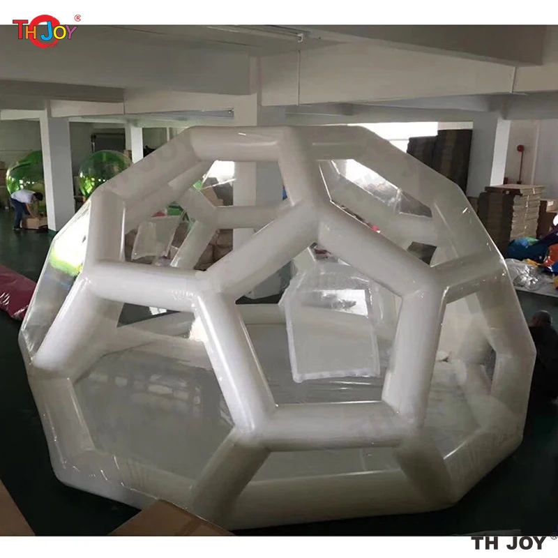 3/4/5m Football Structure Inflatable Bubble Lodge Tent Hotel Room Large Luxury Igloo Dome casa de campaña,Inflatable Garden Tent